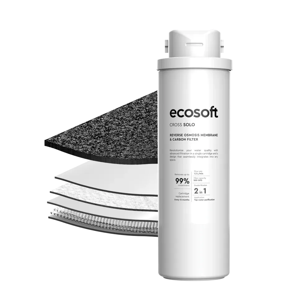 Elément membranaire et filtre à charbon pour CROSS Solo 2